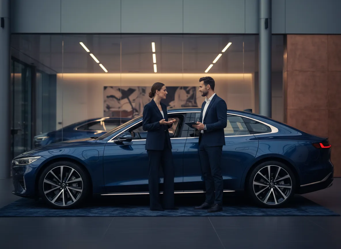 Automotive showroom conversation