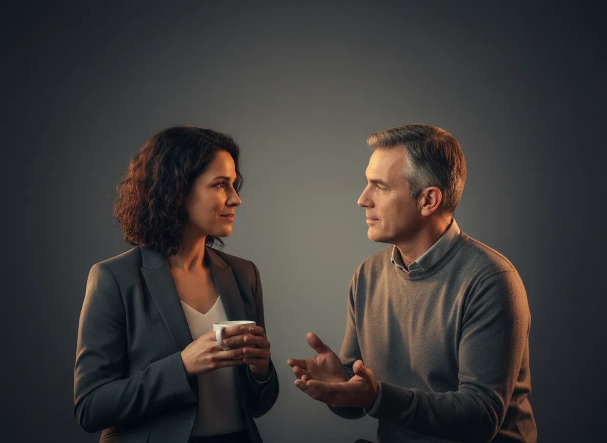 Couple reviewing finances