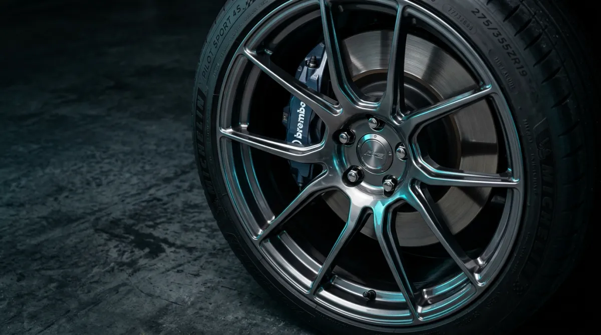 Wheel-off brake caliper detailing and high-temp ceramic coating protection