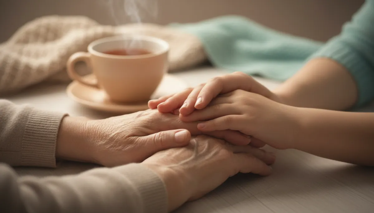 קהילה מחבקת – ידיים תומכות ומשפחה המקבלת סיוע חם