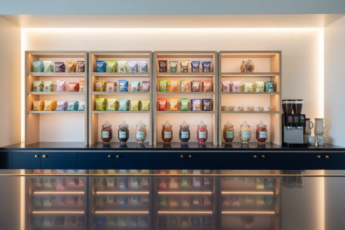 University campus snack station