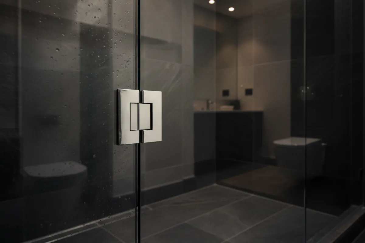 Frameless shower screen installed by Collins Glass & Glazing Geelong