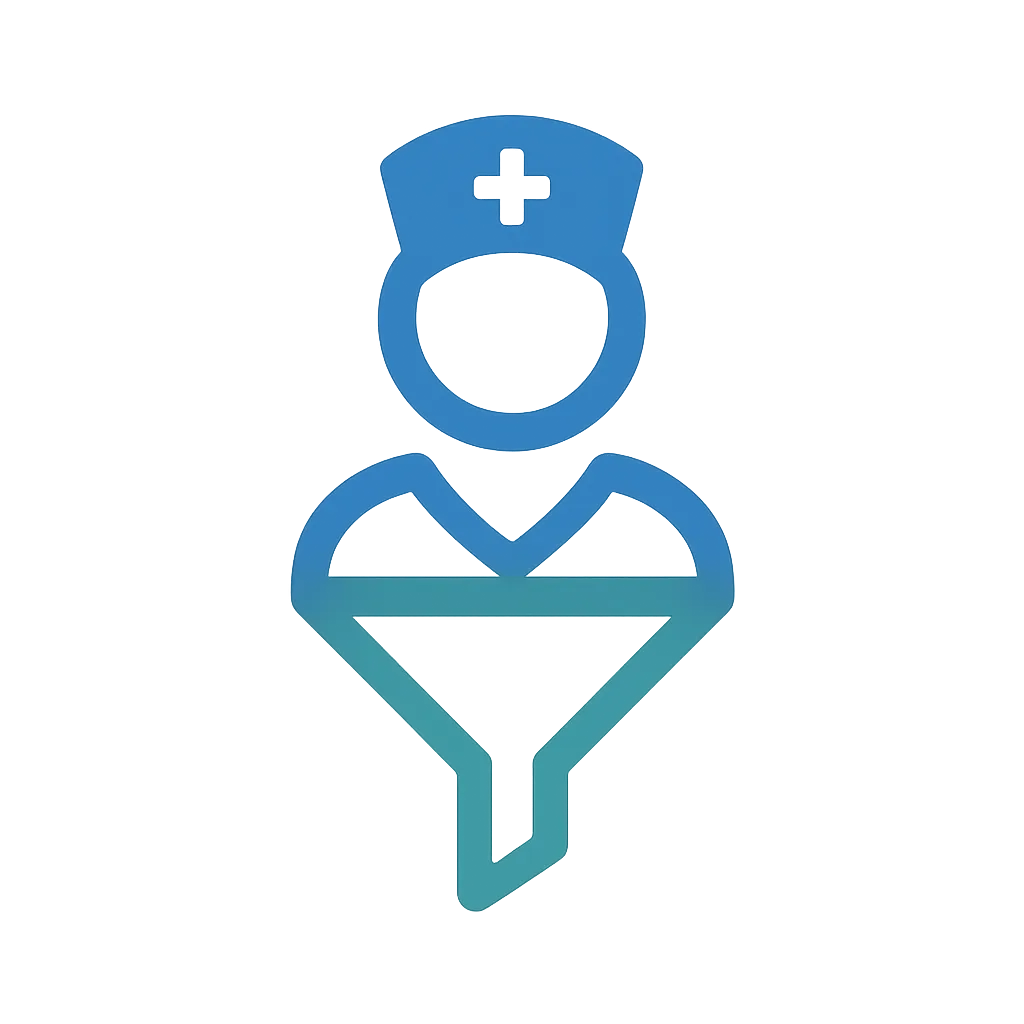 Nurse Leads Funnel Logo