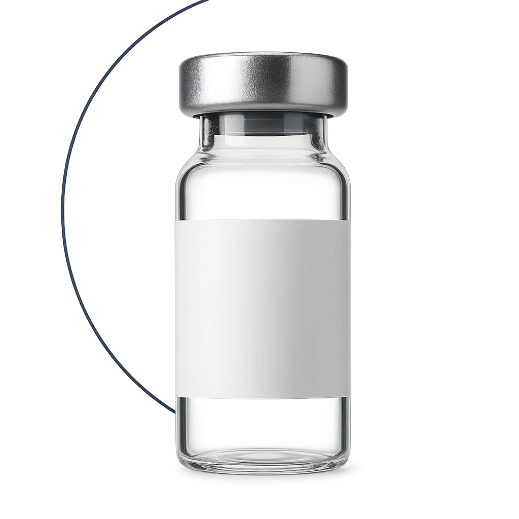 Sterile vial of BPC-157 compound