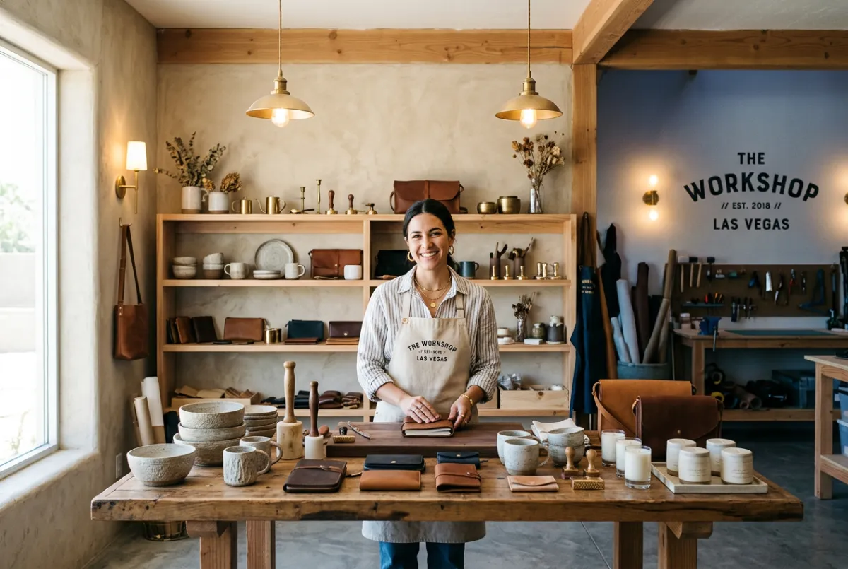 Independent Las Vegas boutique workshop with craft goods and artisan design
