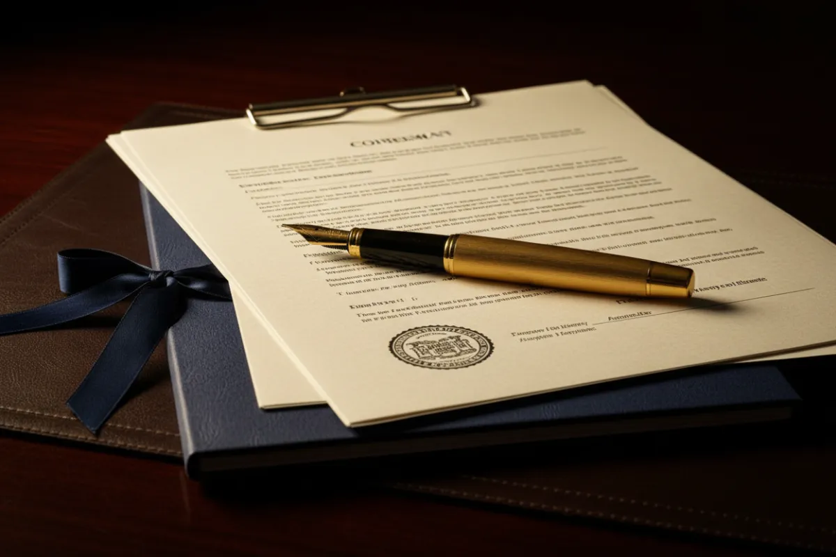 Official regulatory documents and compliance paperwork
