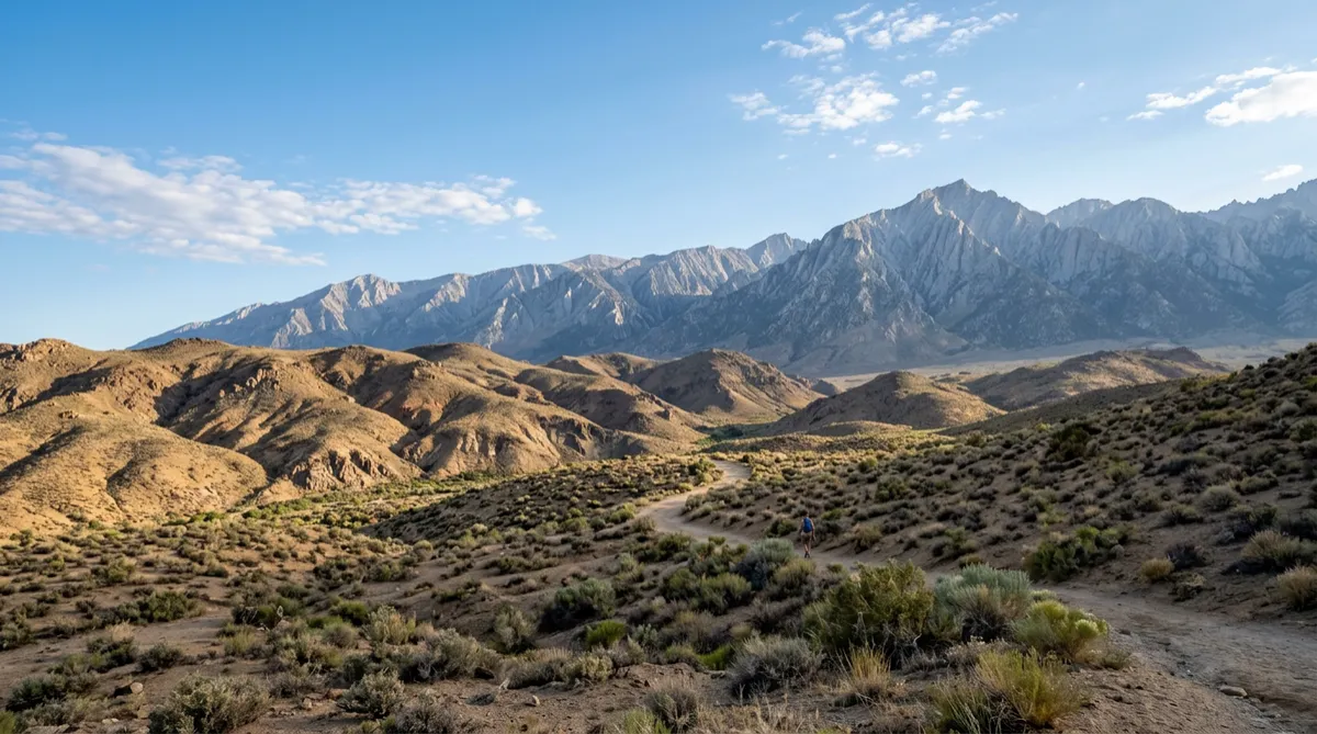 Desert foothills and mountains