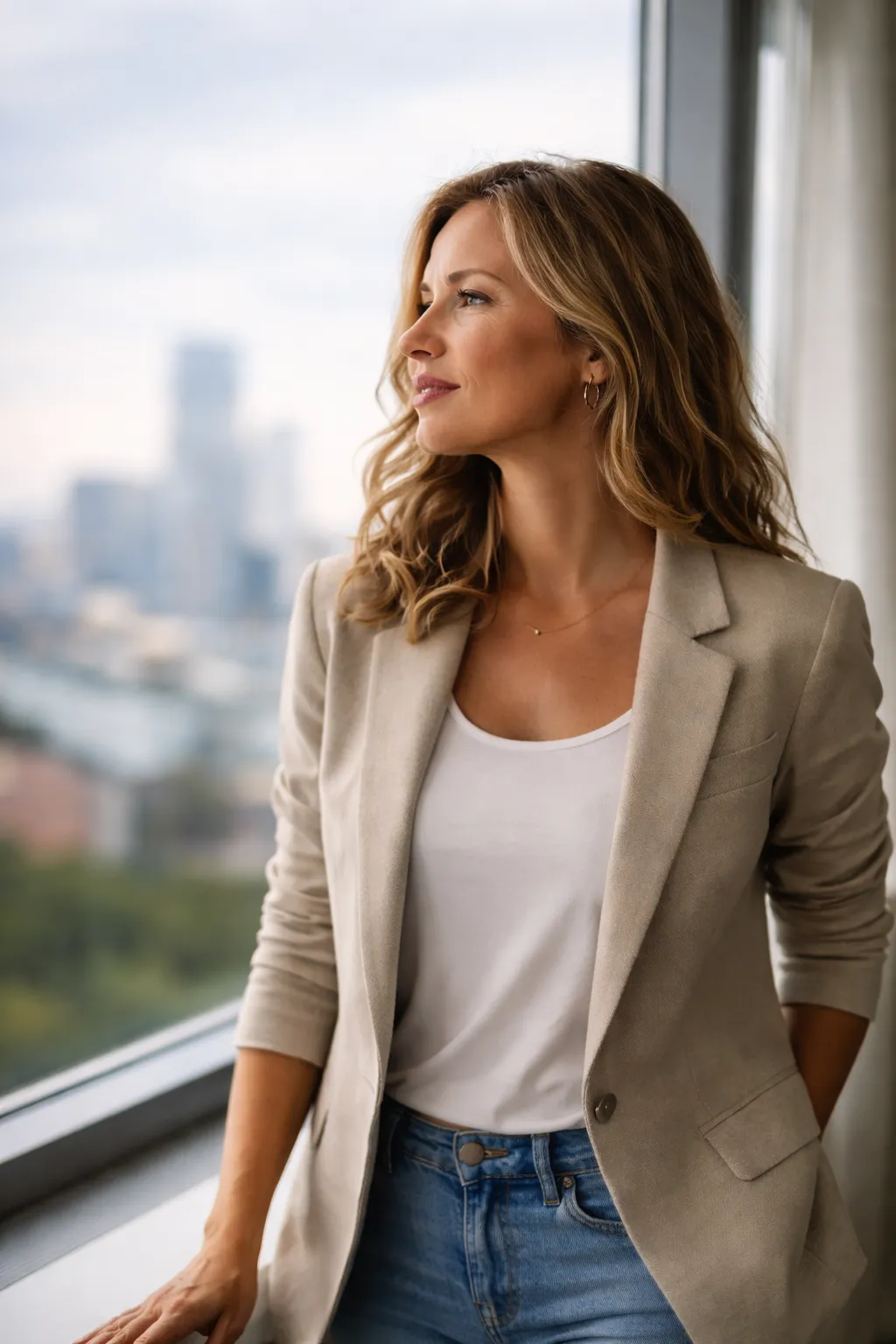 Happy business owner