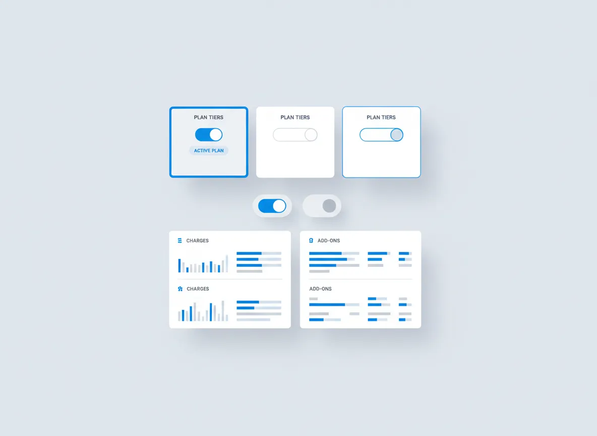 Screenshot of billing and plans manager