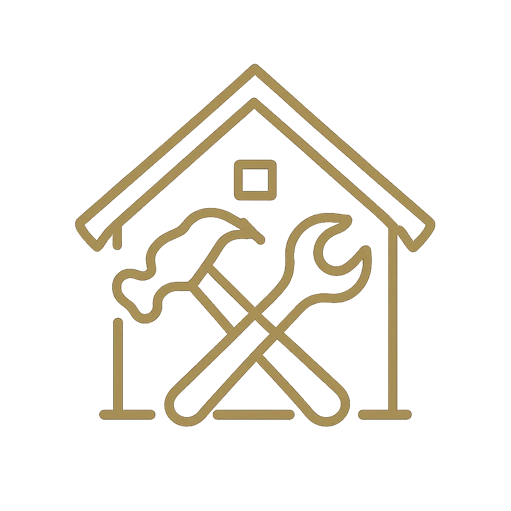 Fix & Flip financing icon (house with renovation tools)