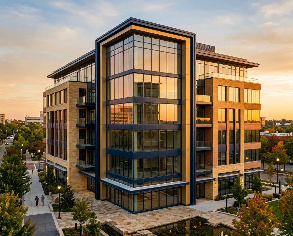 Commercial real estate architecture and residential development property