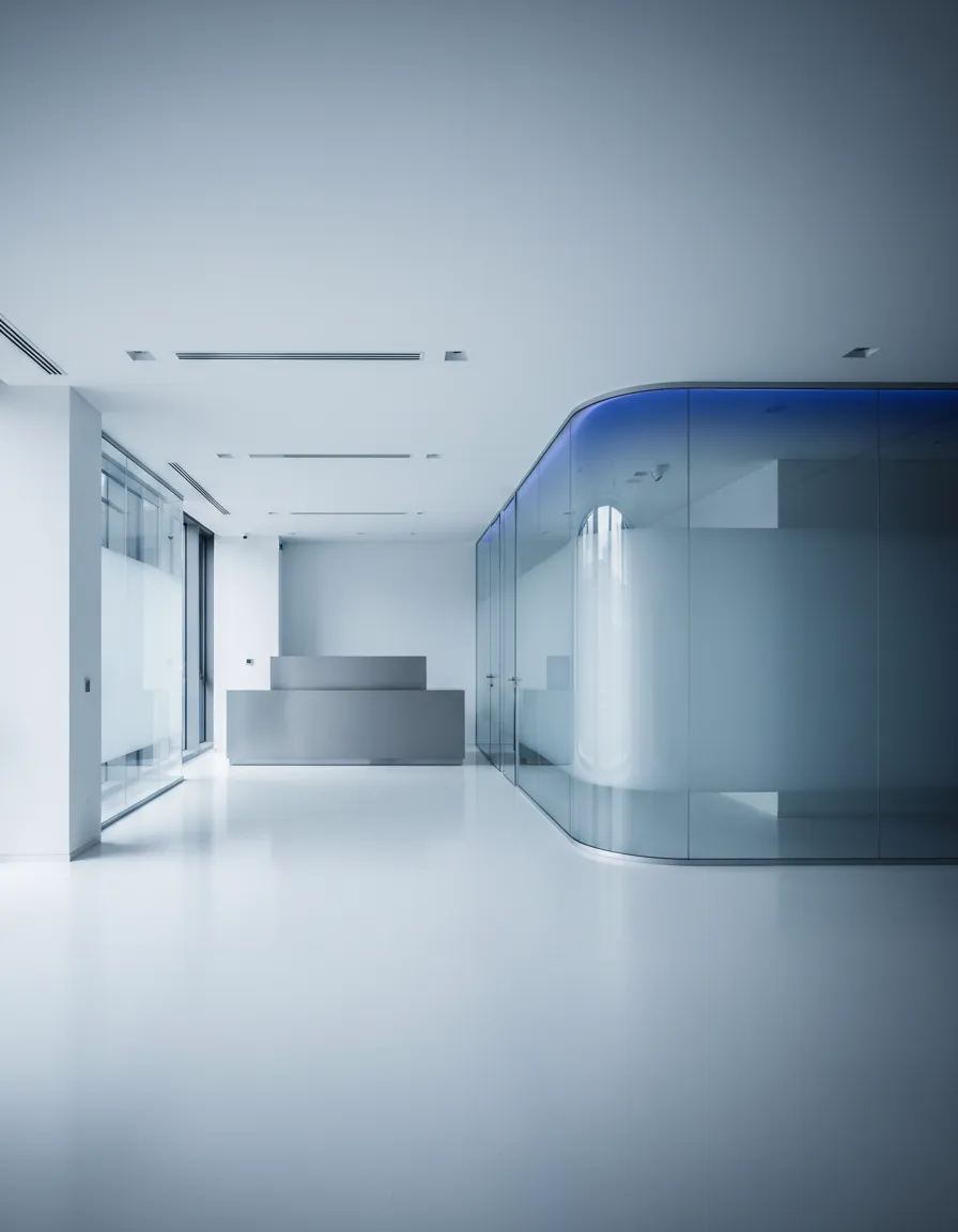 Professional environment showcasing secure portal access