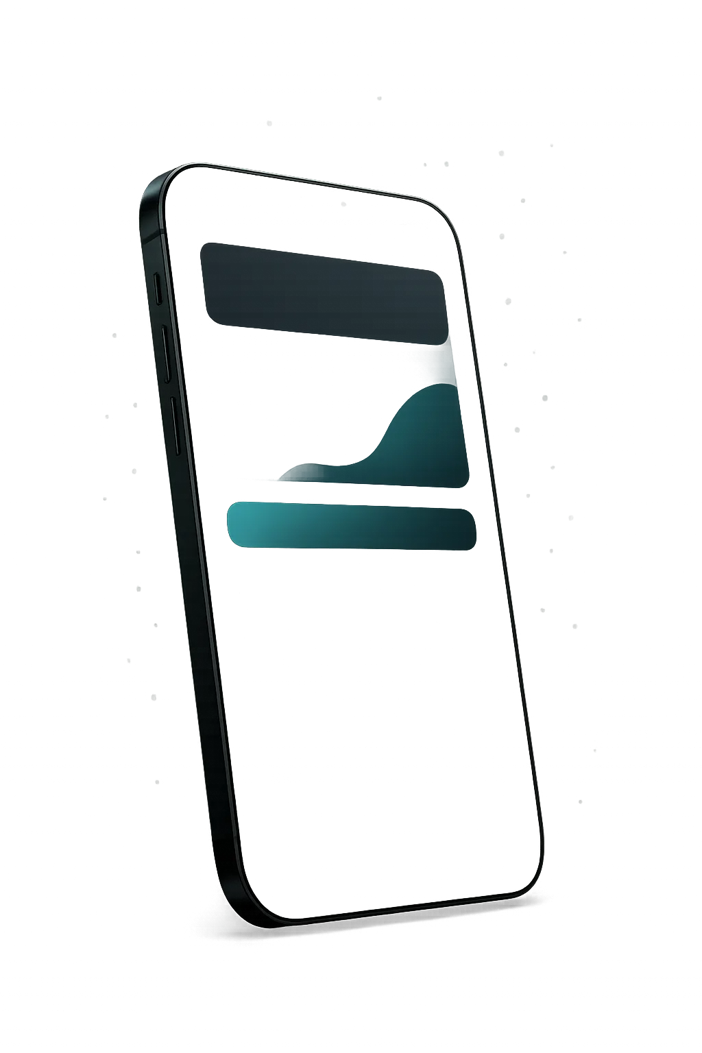 Visualisation smartphone haut de gamme interface CRM et IA