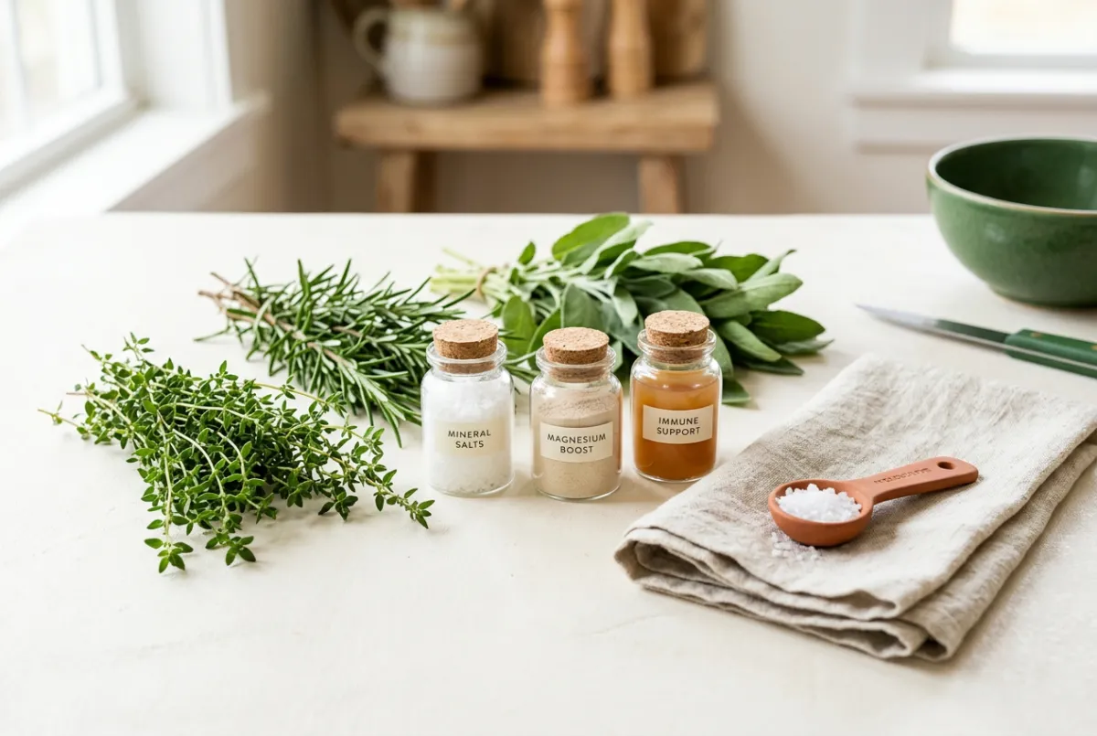 Plantes aromatiques et oligo-éléments pour la vitalité et l'immunité