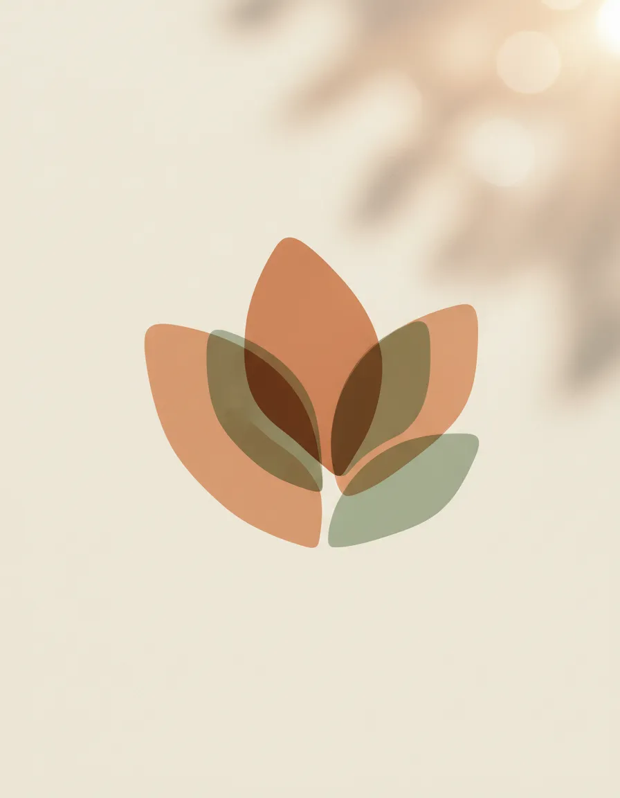 Calming abstract visual representing growth and healing