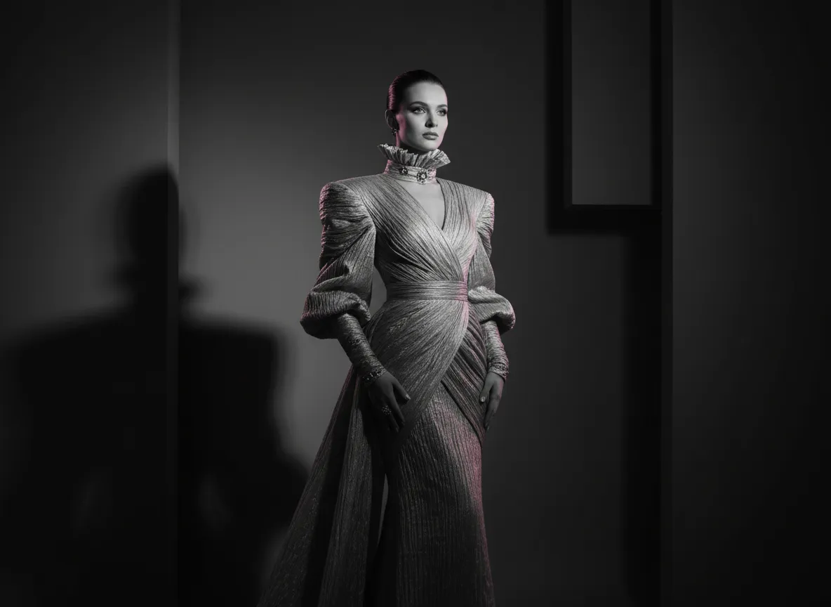 Elizabeth high-fashion editorial modeling