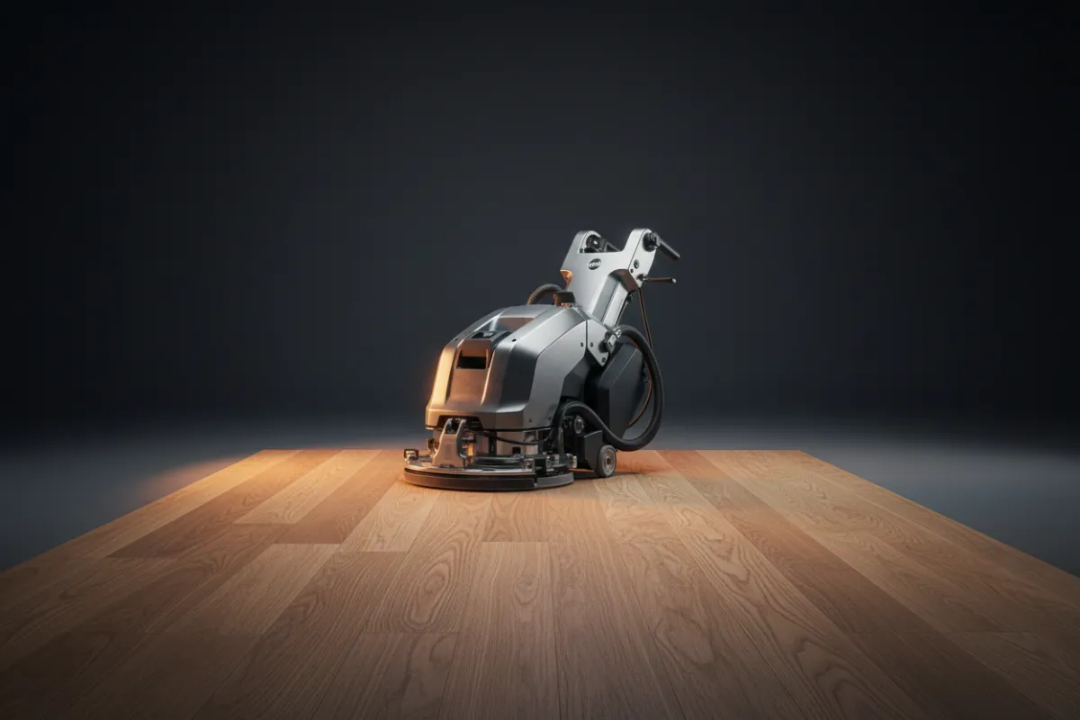 Dust-free floor sanding equipment