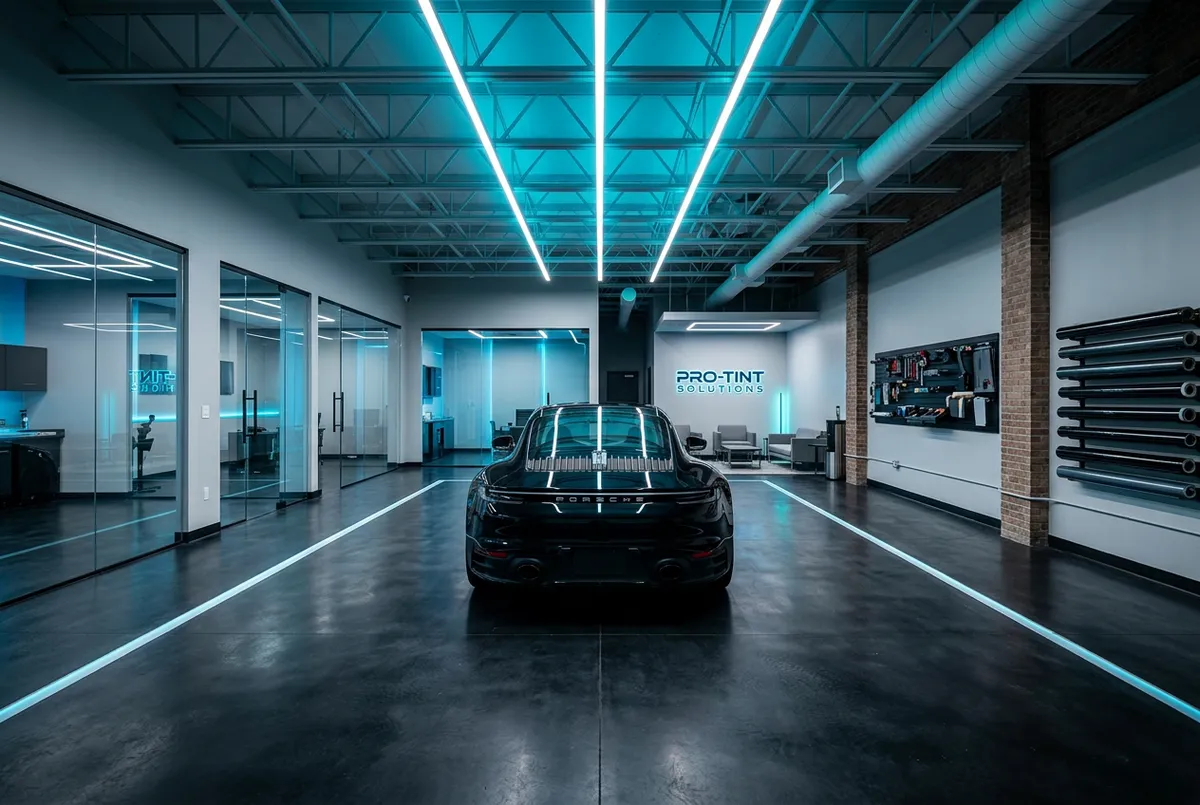 DarkStar Tinting high-performance clean installation shop bay in Post Falls ID