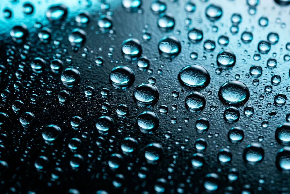 Close up shot of nano-ceramic film rejecting infrared heat and UV rays