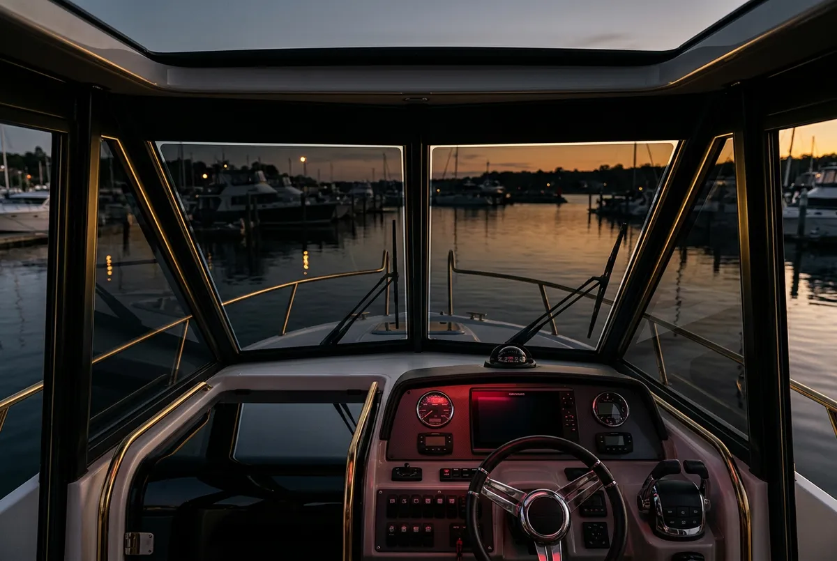 Marine boat windshield ceramic window tinting Coeur d'Alene watercraft