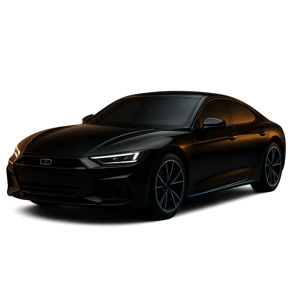 Luxury sport coupe with precision ceramic window tinting and front-end paint protection film