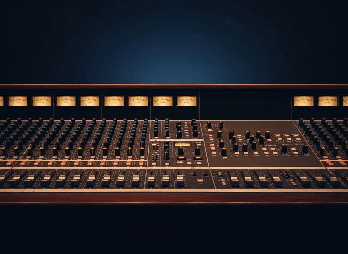 Music industry professional in a recording studio