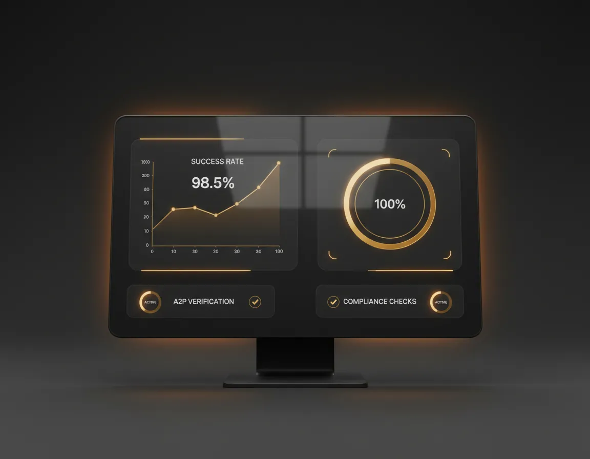 A2P Verification and Email Deliverability Dashboard
