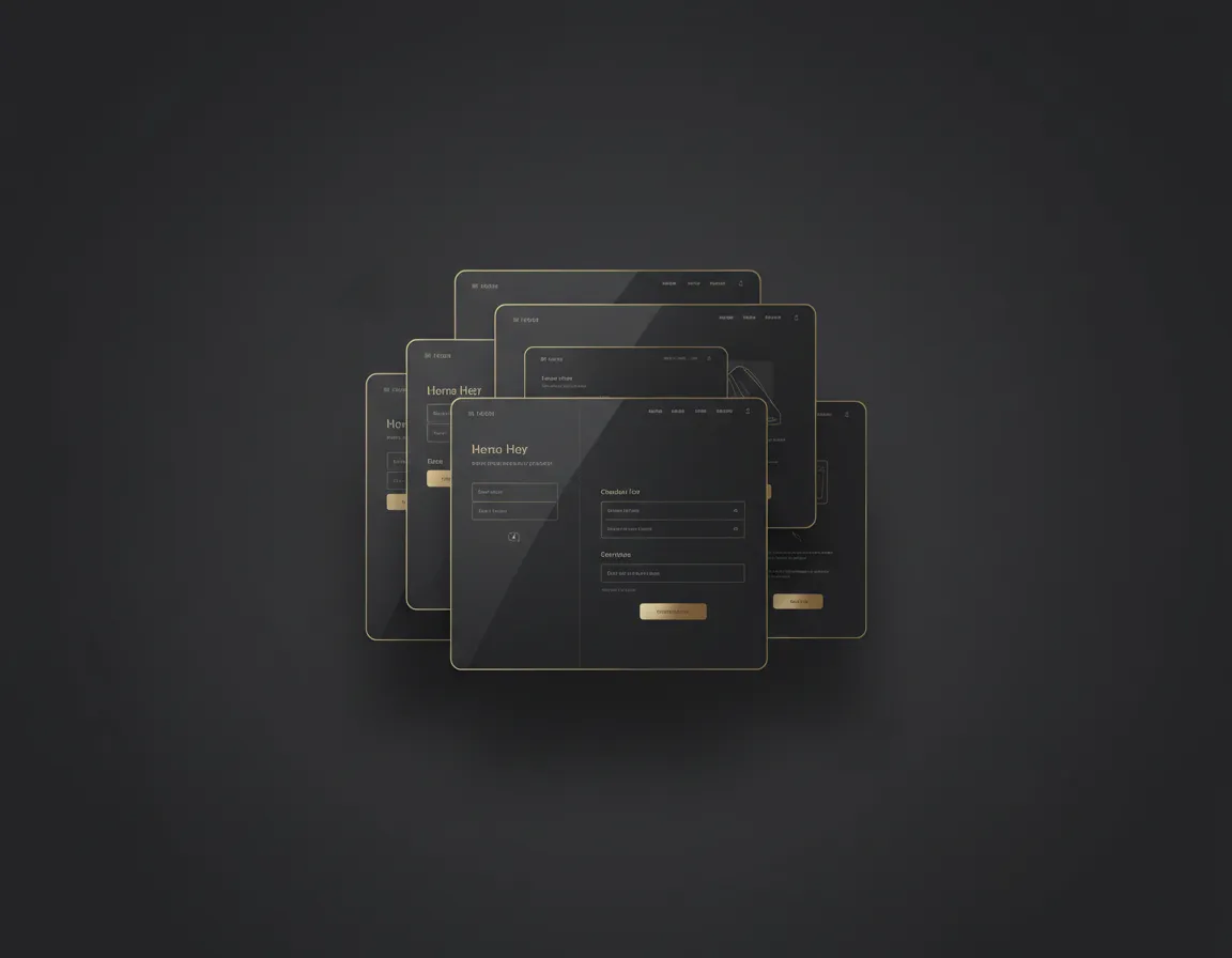 Premium Website and Funnel Design Mockups