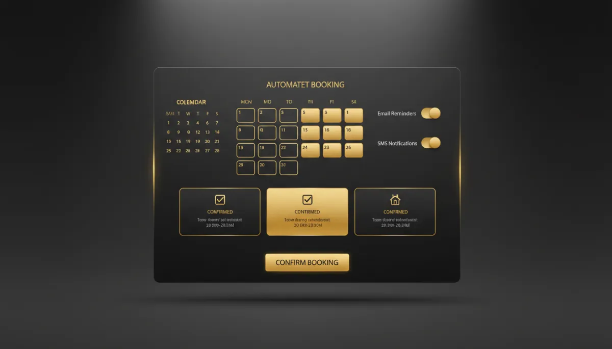 Automated Booking UI Mockup