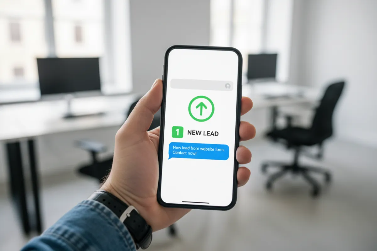 Lead notification on phone