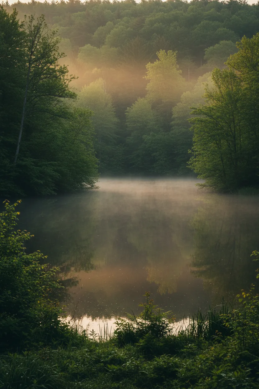 Spring retreat landscape