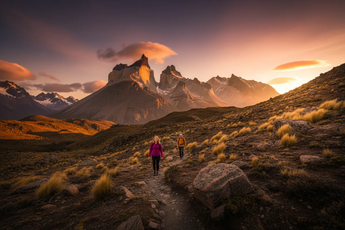 Patagonia mountain hiking adventure
