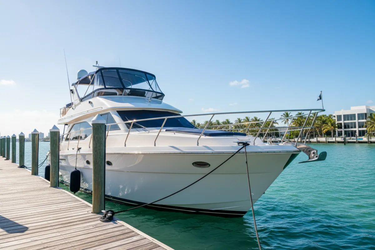 Boat on dock for sale for sellers guide