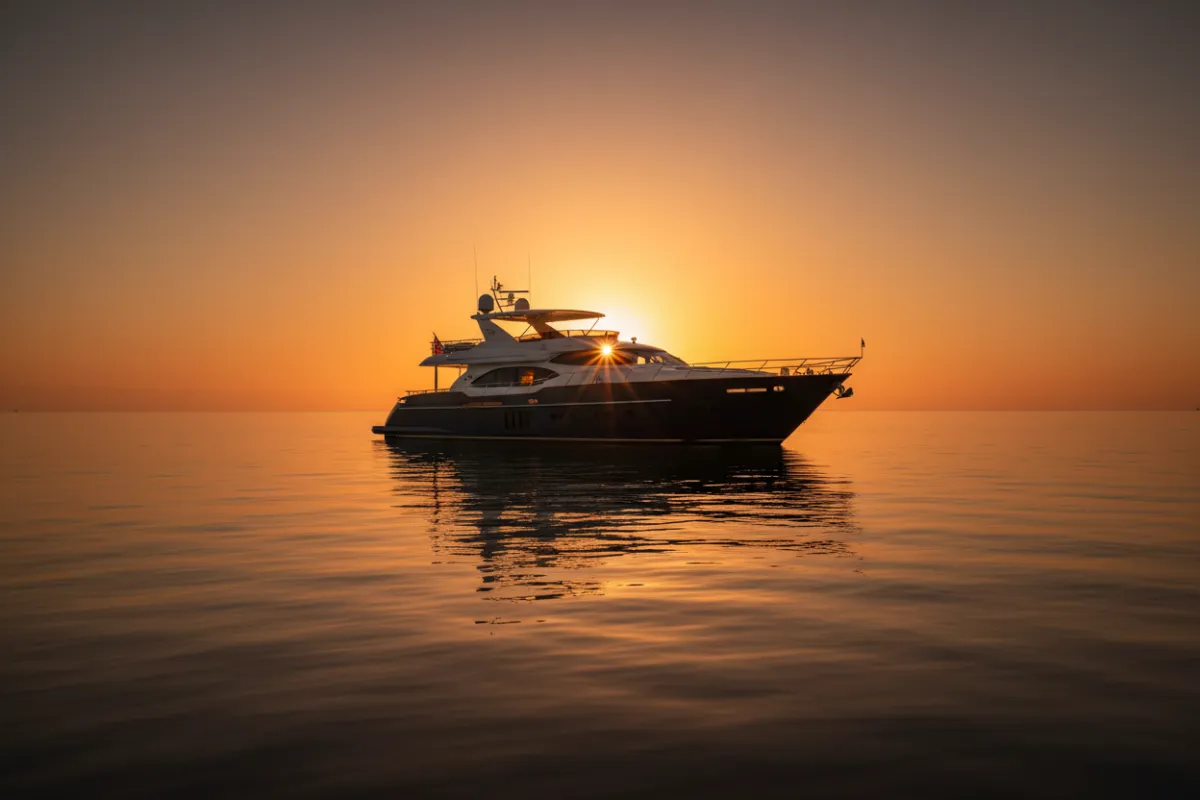 Sunset yacht on Florida waters for buyers guide