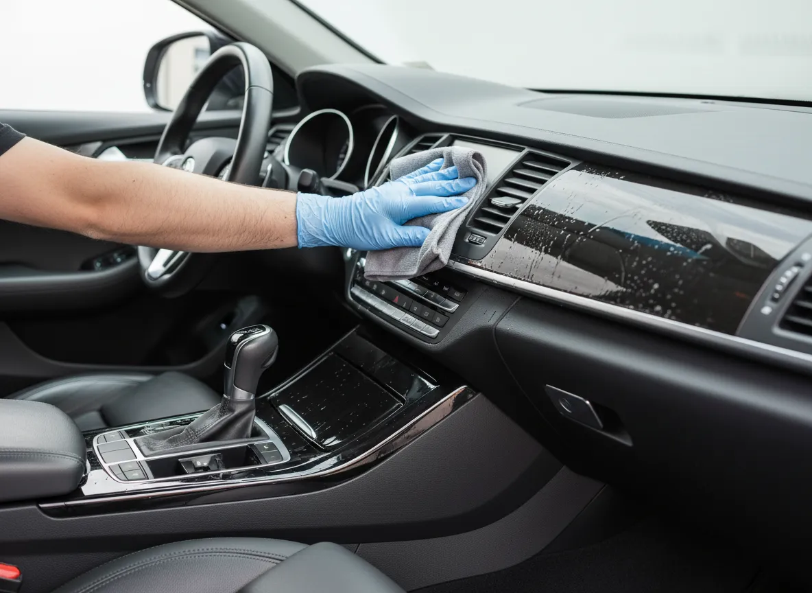 Interior car valeting Nottingham - dashboard cleaning