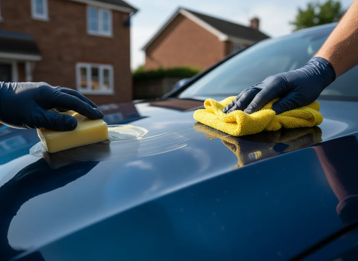 Luxury car detailing Nottingham - hand wax finish