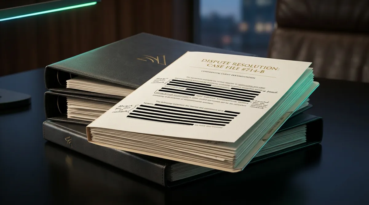 Bespoke legal dispute documentation and regulatory casework