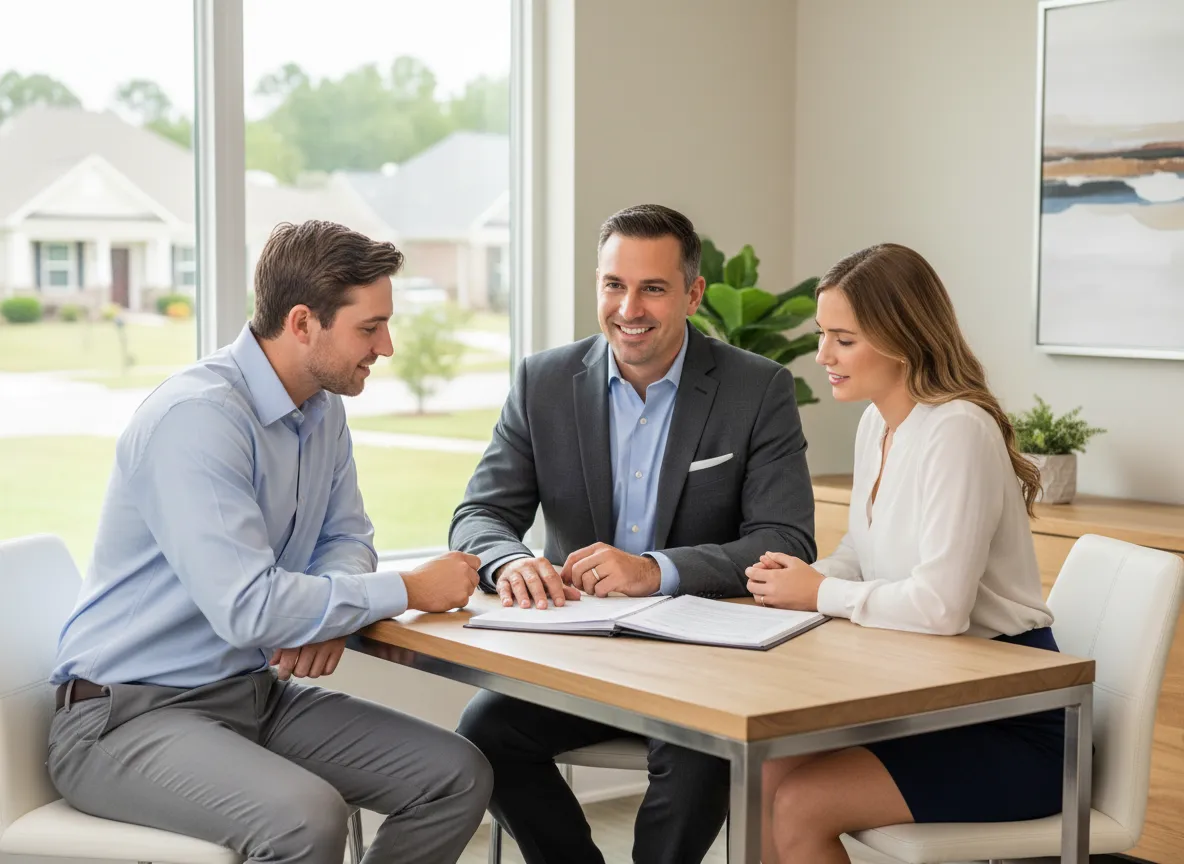 Portrait of mortgage lender Matt Brady helping a family review home loan options in Horry County, SC