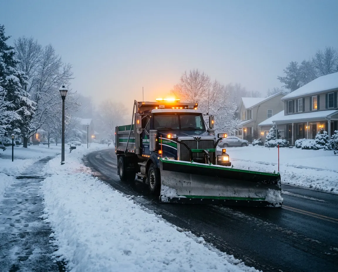 Commercial service fleet vehicles staged for rapid corridor deployment