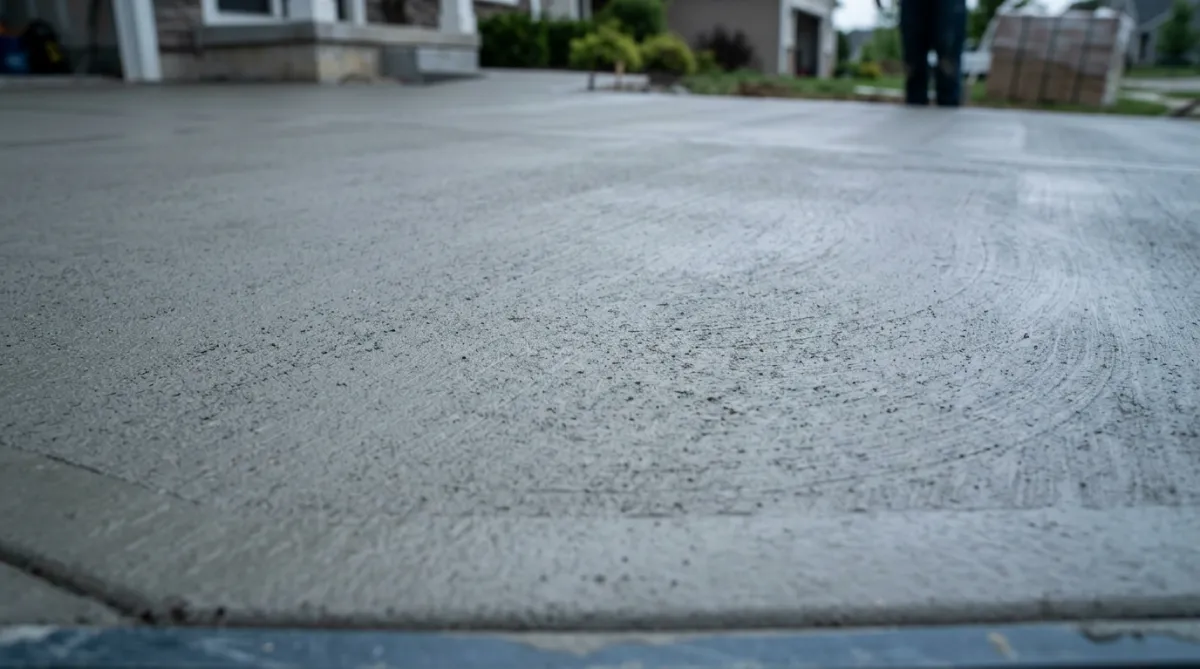 Heavy-duty concrete flatwork installation for driveways and slabs