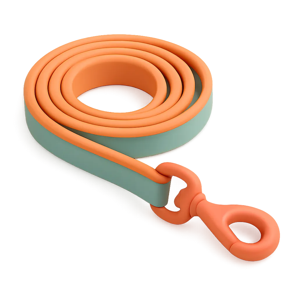 3D render of a colorful dog leash