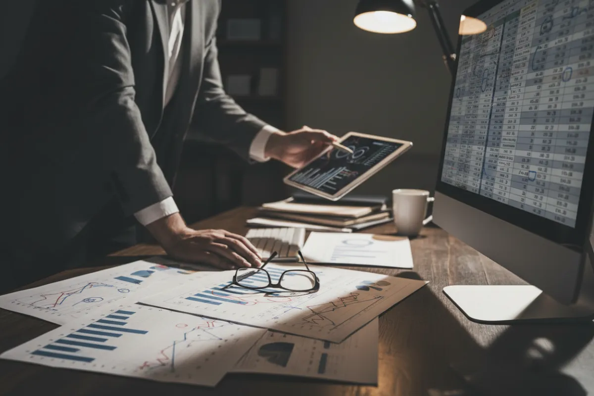 Stylized business valuation documents and reports representing audit-ready rigor