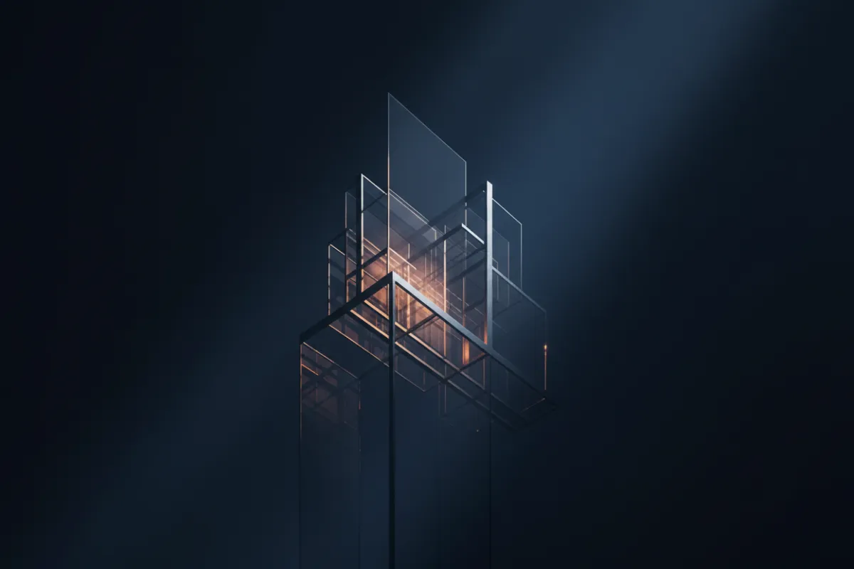 Abstract architectural metaphor for transition