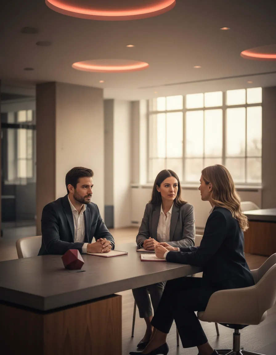 Professional office environment showing strategic business consultation