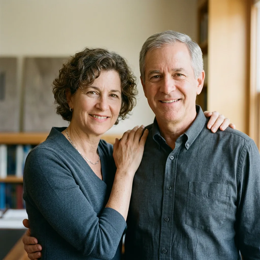 Portrait of Dr. Sophie and Oliver Vance