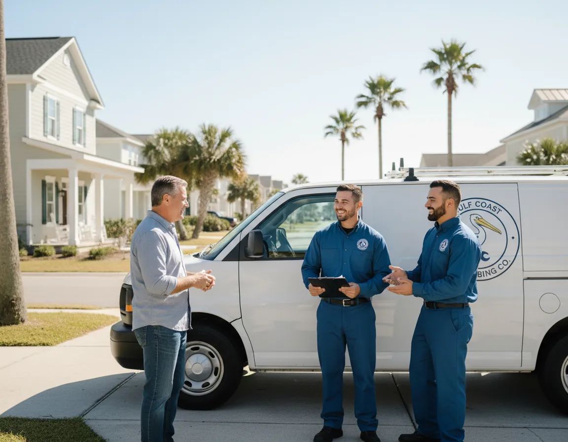 Gulf Coast Plumbing team on-site