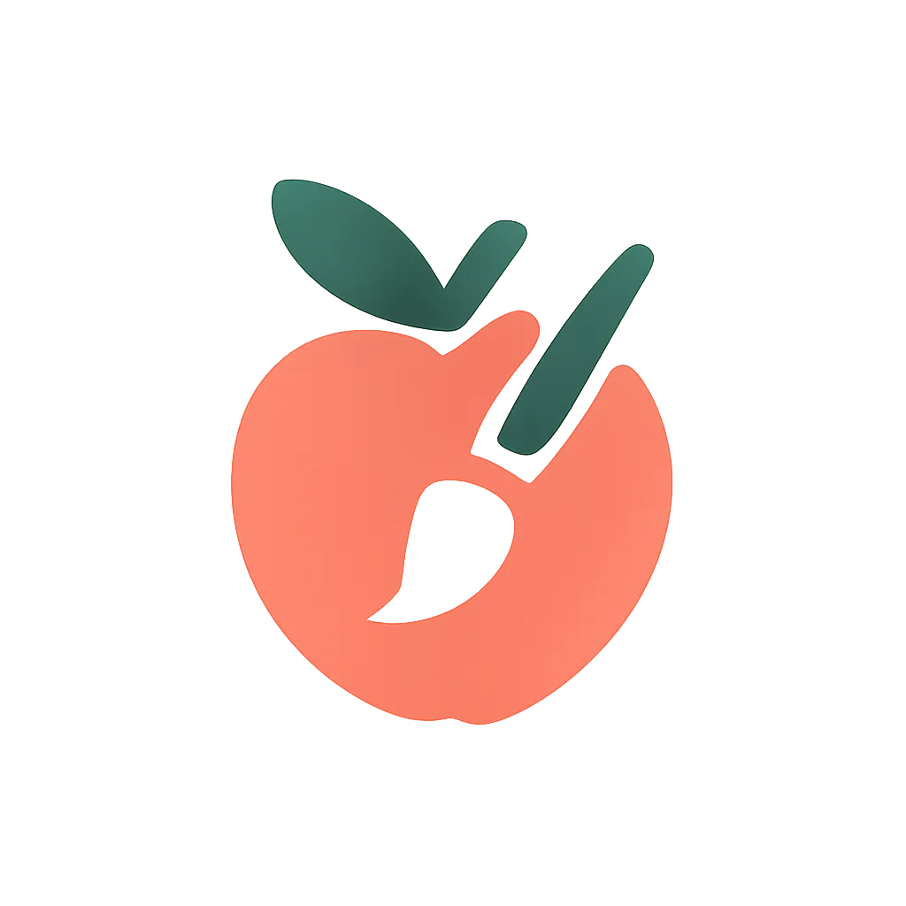 The Painted Peach Logo