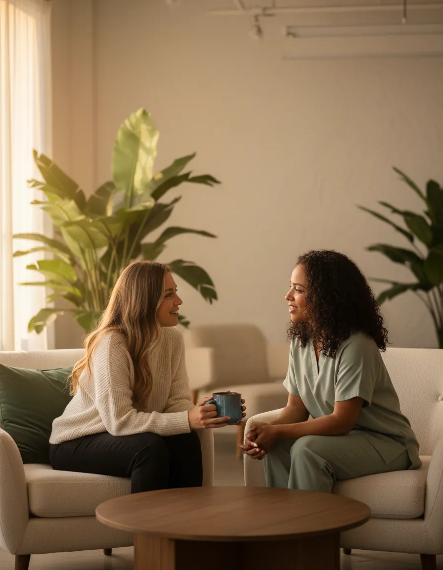 Peaceful coaching conversation