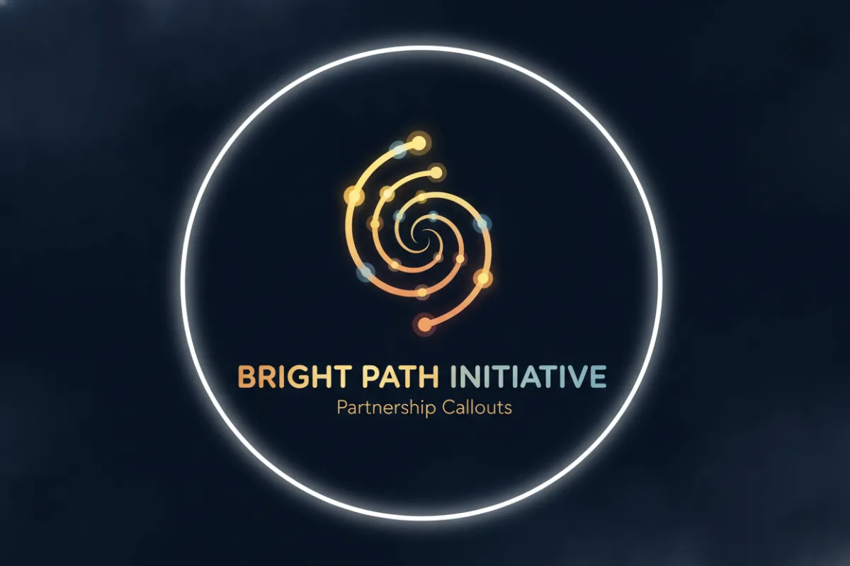 Bright Path Initiative brand mark and typography on a soft white background
