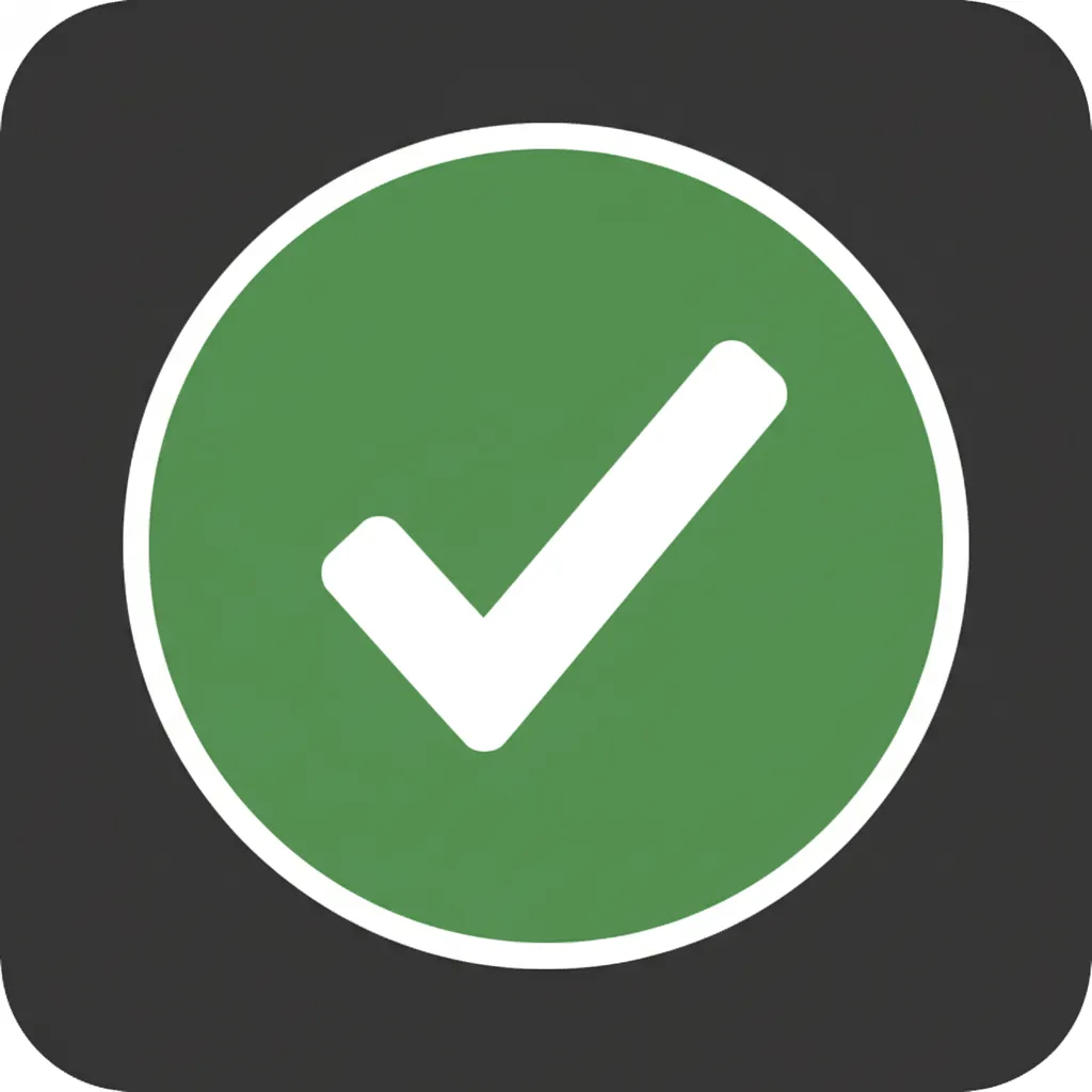 Icon showing a checkmark to represent redeeming and saving